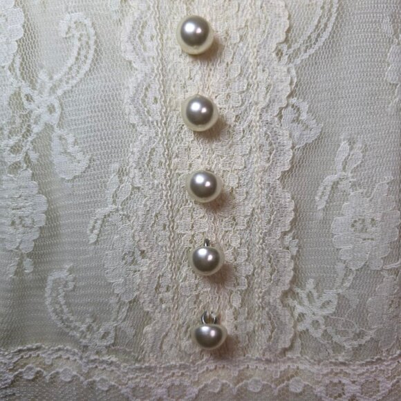 Vintage 1970s Gunne Sax by Jessica McClintock Lace Maxi Dress 5 - Picture 5 of 16